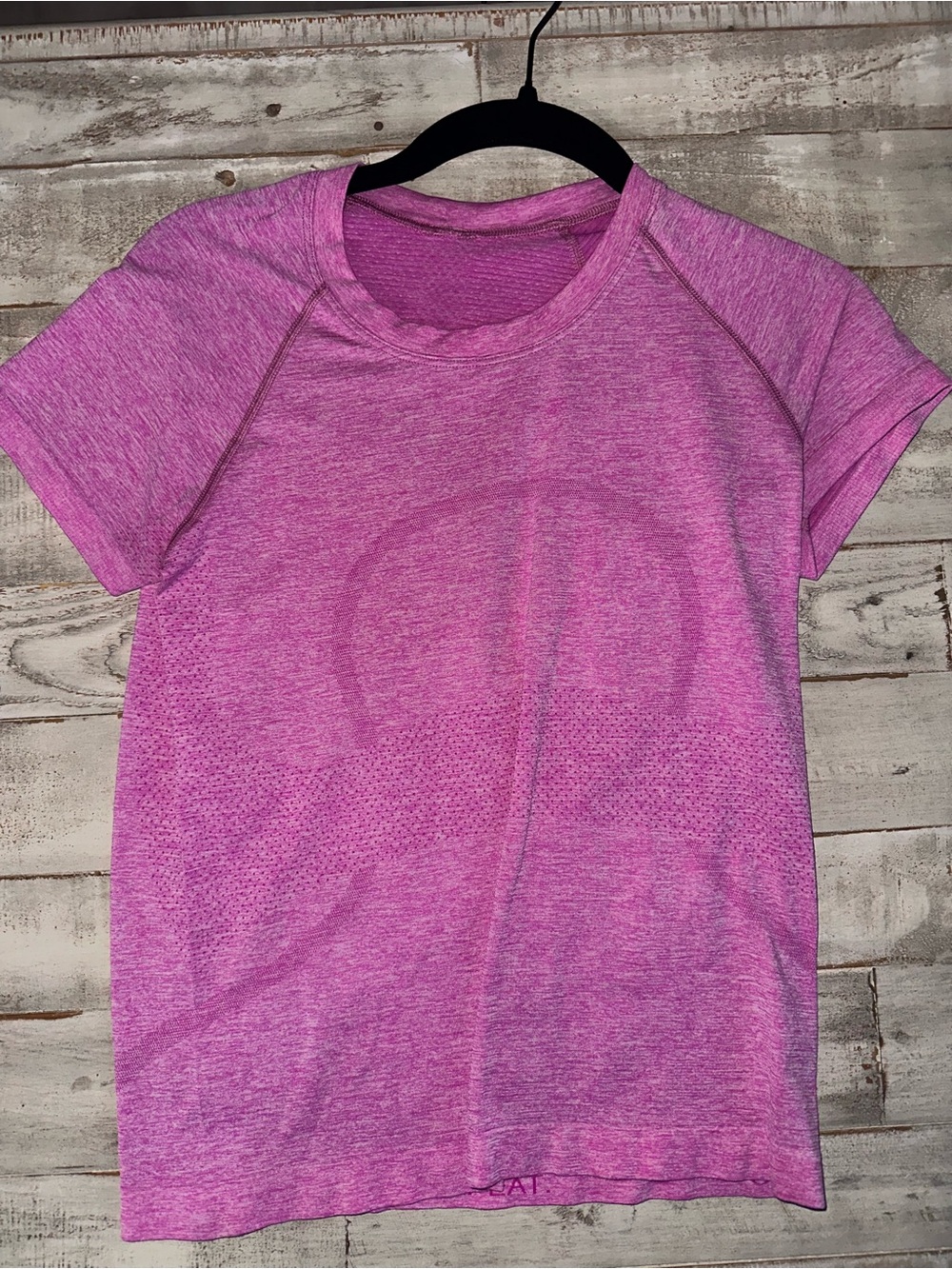 Lululemon Pink Seamless Active Tee - Lightweight Workout Top